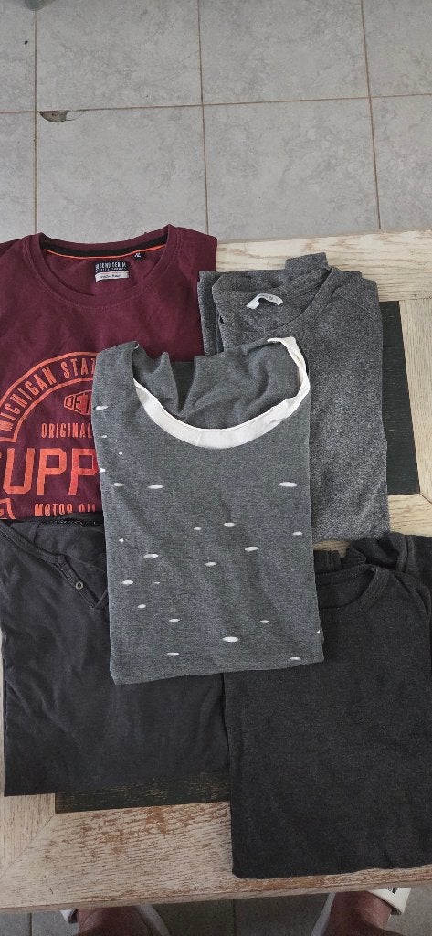 5 manches longues Inbound & Basics XL à peine portées, Enlèvement ou Envoi, Comme neuf, Taille 56/58 (XL)