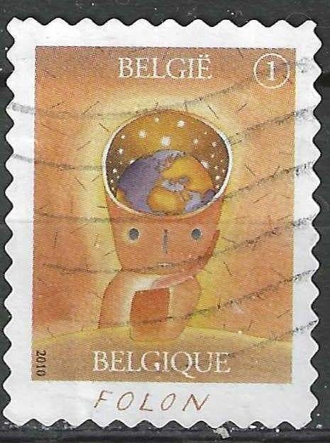 Belgie 2010 - Yvert 4059 /OBP 4078 - Magie van Folon (ST), Postzegels en Munten, Verzenden, Gestempeld, Gestempeld, Kunst