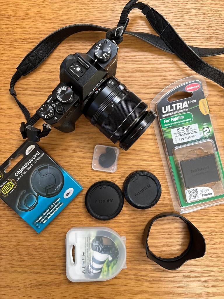 Fujifilm X-T20 (zwart) + XF 18-55mm kit, Ophalen, Compact, Zo goed als nieuw, Fuji
