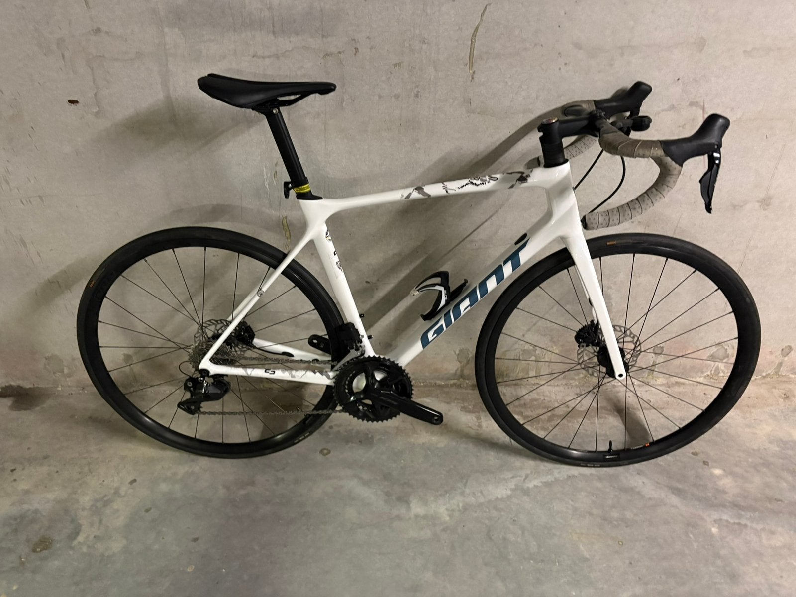 Giant TCR Advanced 1 2023 105 Di2 ML(56) powermeter 4iiii, Fietsen en Brommers, Fietsen | Racefietsen, Zo goed als nieuw, Heren