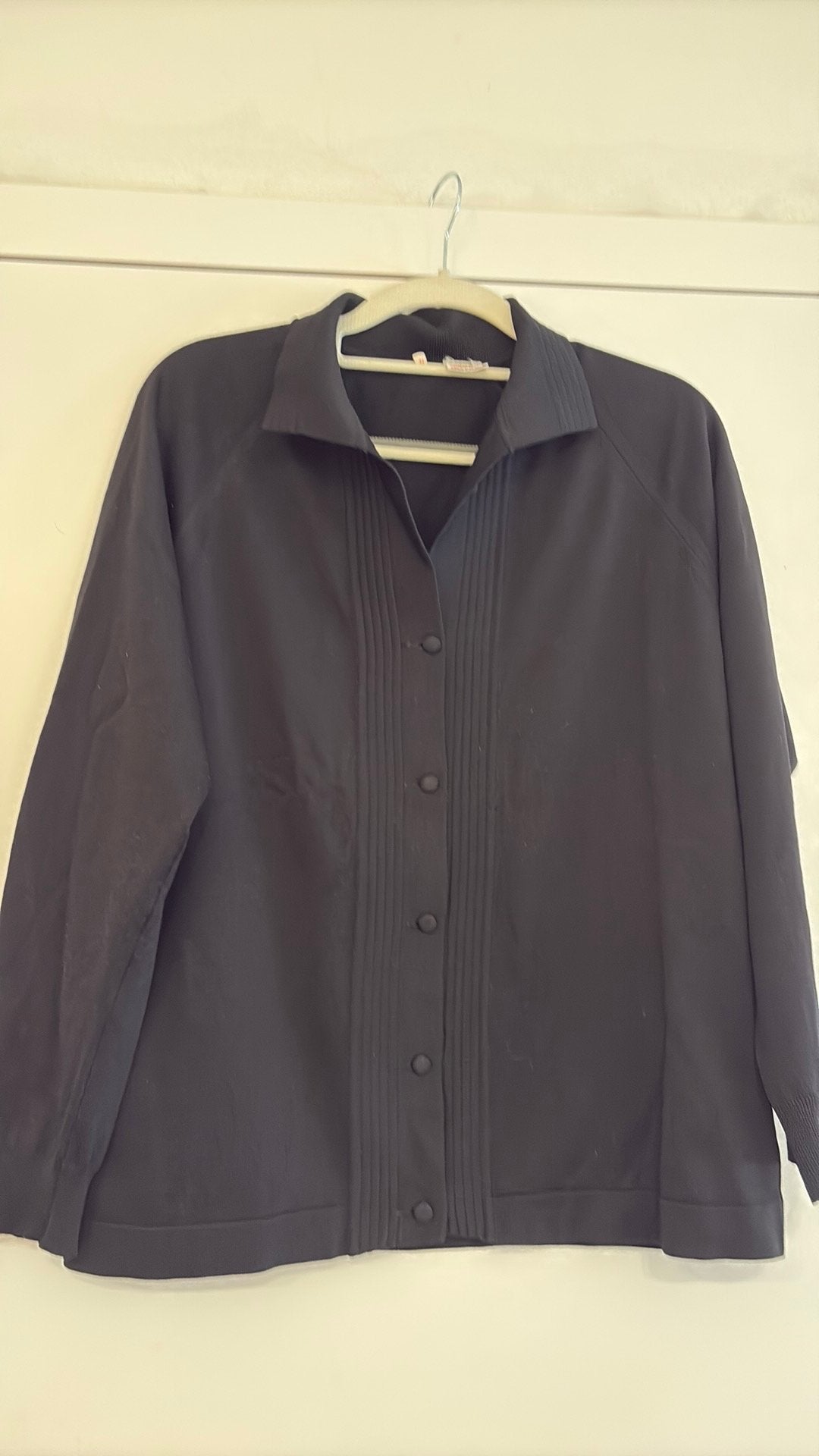 Zwart vest of blouse (46), Ophalen of Verzenden, Zo goed als nieuw, Maat 46/48 (XL) of groter, Zwart