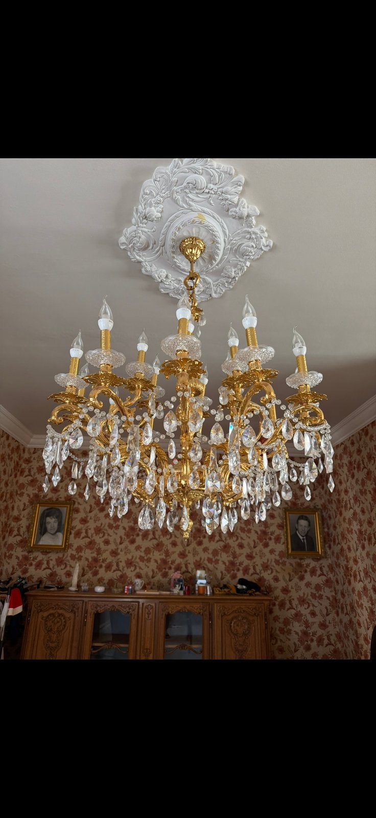 Luchter groot, Maison & Meubles, Lampes | Lustres, Enlèvement, Comme neuf
