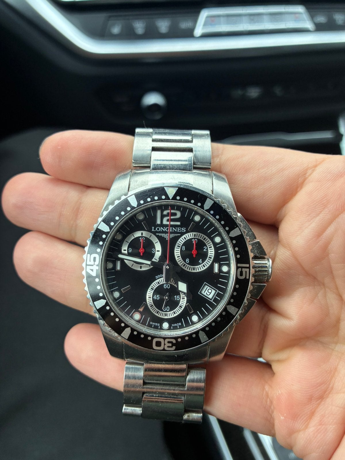 Longines HydroConquest Chronograph L3.643.4, Montre-bracelet, Autres marques, Acier, Enlèvement