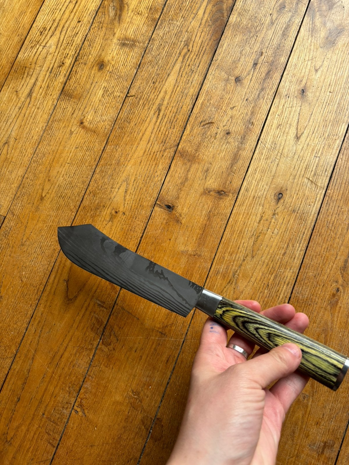 Couteau de chef japonais vintage, design unique, Enlèvement ou Envoi, Comme neuf