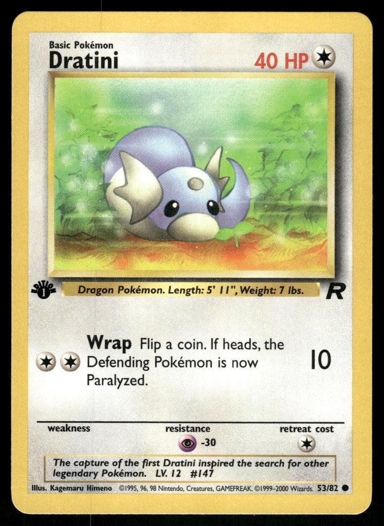 Dratini 53/82 - Team Rocket (1st edition) (Mint), Envoi, Utilisé