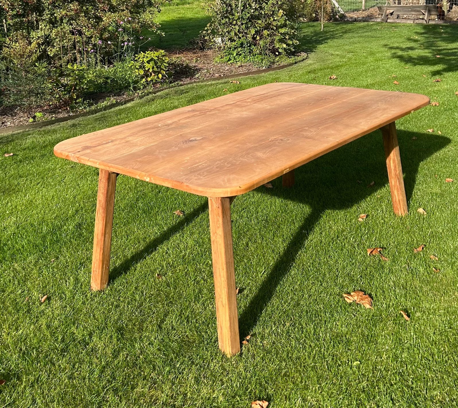 Beuken keukentafel, Ophalen, 100 tot 150 cm, Vijf personen of meer, Strak landelijk
