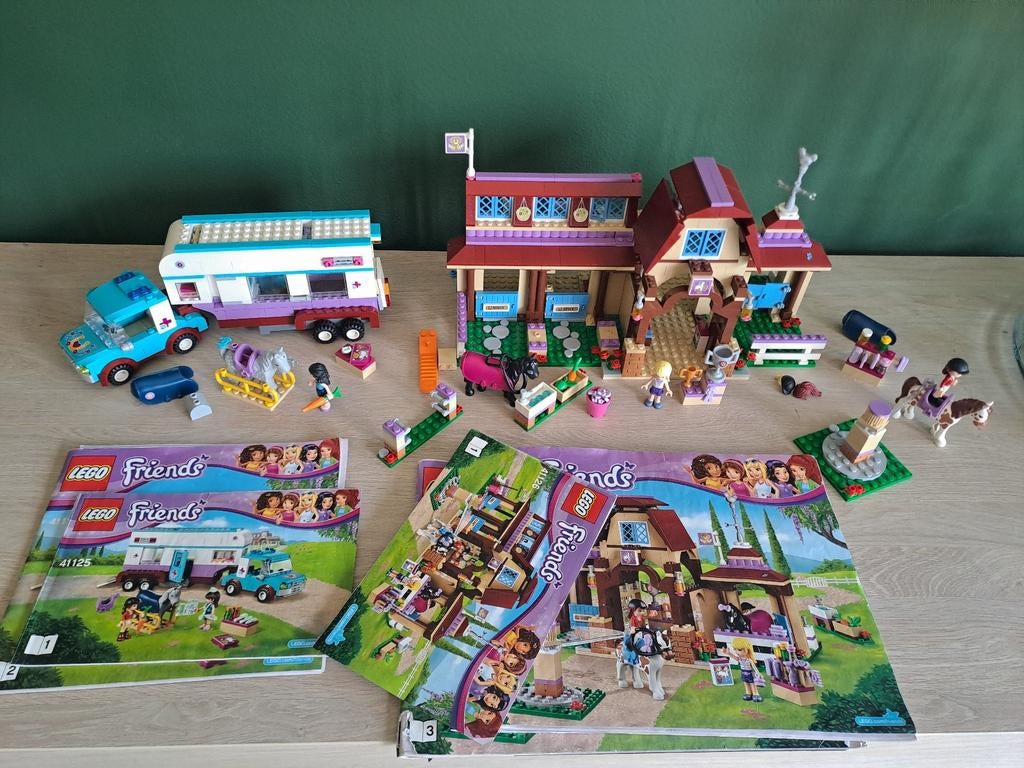 Lego Friends 41125 Paardendokter 41126 Paardrijclub, Kinderen en Baby's, Speelgoed | Duplo en Lego, Lego, Compleet, Friends, Ophalen