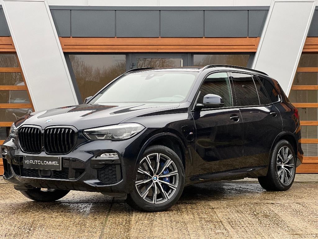 BMW X5 45e '21 -M SPORT/ LUCHT/ 360CAMERA/LED/GARANTIE, Automaat, 4 deurs, Blauw, Leder