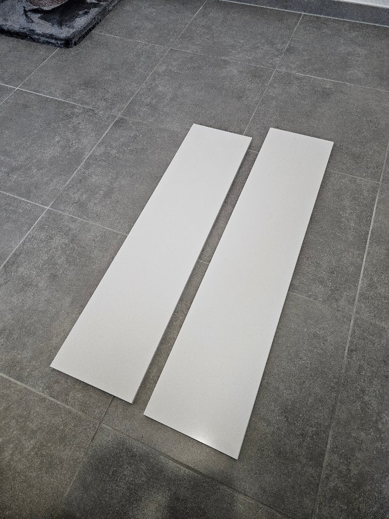 Marmercomposiet vensterbank wit (2 stuks), Doe-het-zelf en Bouw, Plinten en Afwerking, Ophalen, Overige materialen, Vensterbanken
