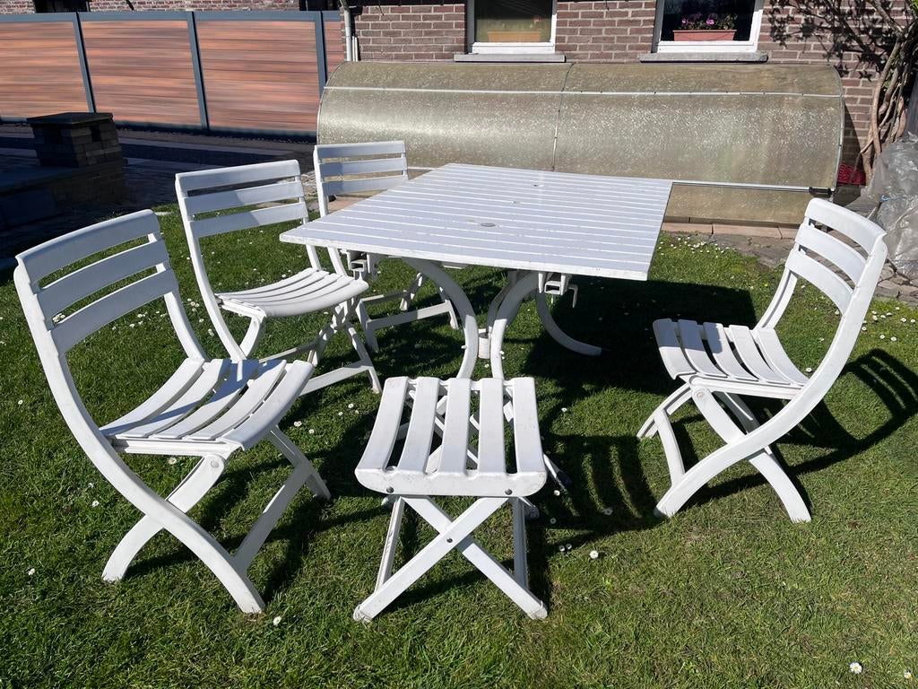 Kit table et chaises de jardin, Enlèvement, Utilisé, Synthétique