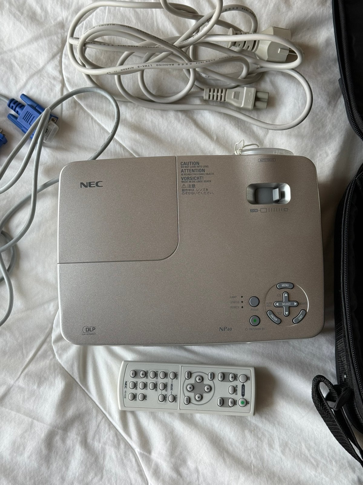 Vintage NEC NP40 Projector Set /Topstaat!Slechts 86branduren, Gebruikt, DLP, Overige resoluties, NEC