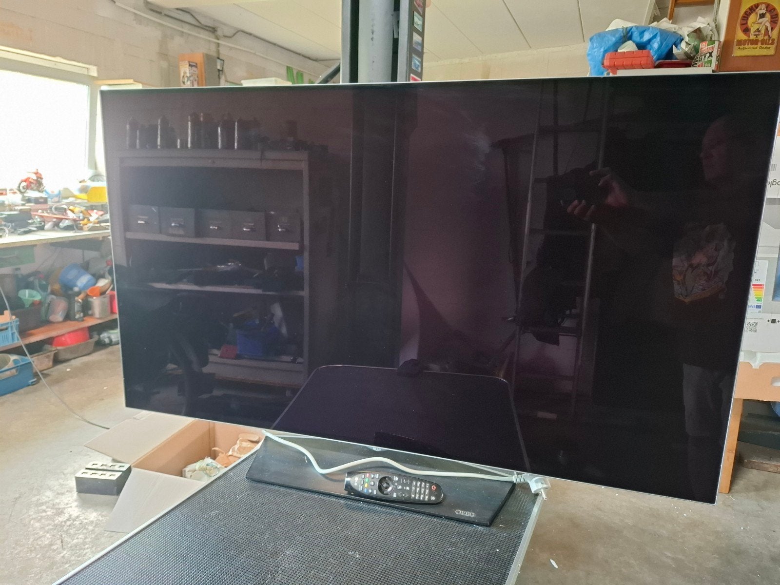 LG 55 inch Oled tv voor onderdelen of ander gebruik., Audio, Tv en Foto, Televisies, Ophalen, OLED, LG
