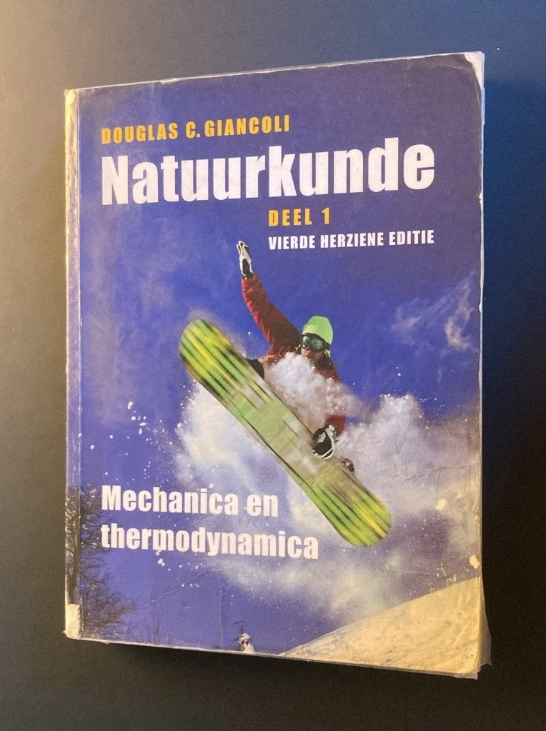 Natuurkunde Deel 1: Mechanica en thermodynamica, Boeken, Ophalen of Verzenden, Gelezen, Hoger Onderwijs, Douglas C. Giancoli