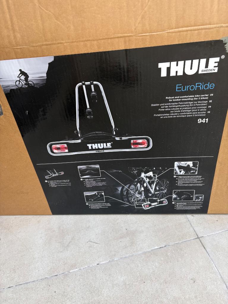 Thule fietsendrager euroride 941, Ophalen, 2 fietsen, Nieuw, Trekhaakdrager
