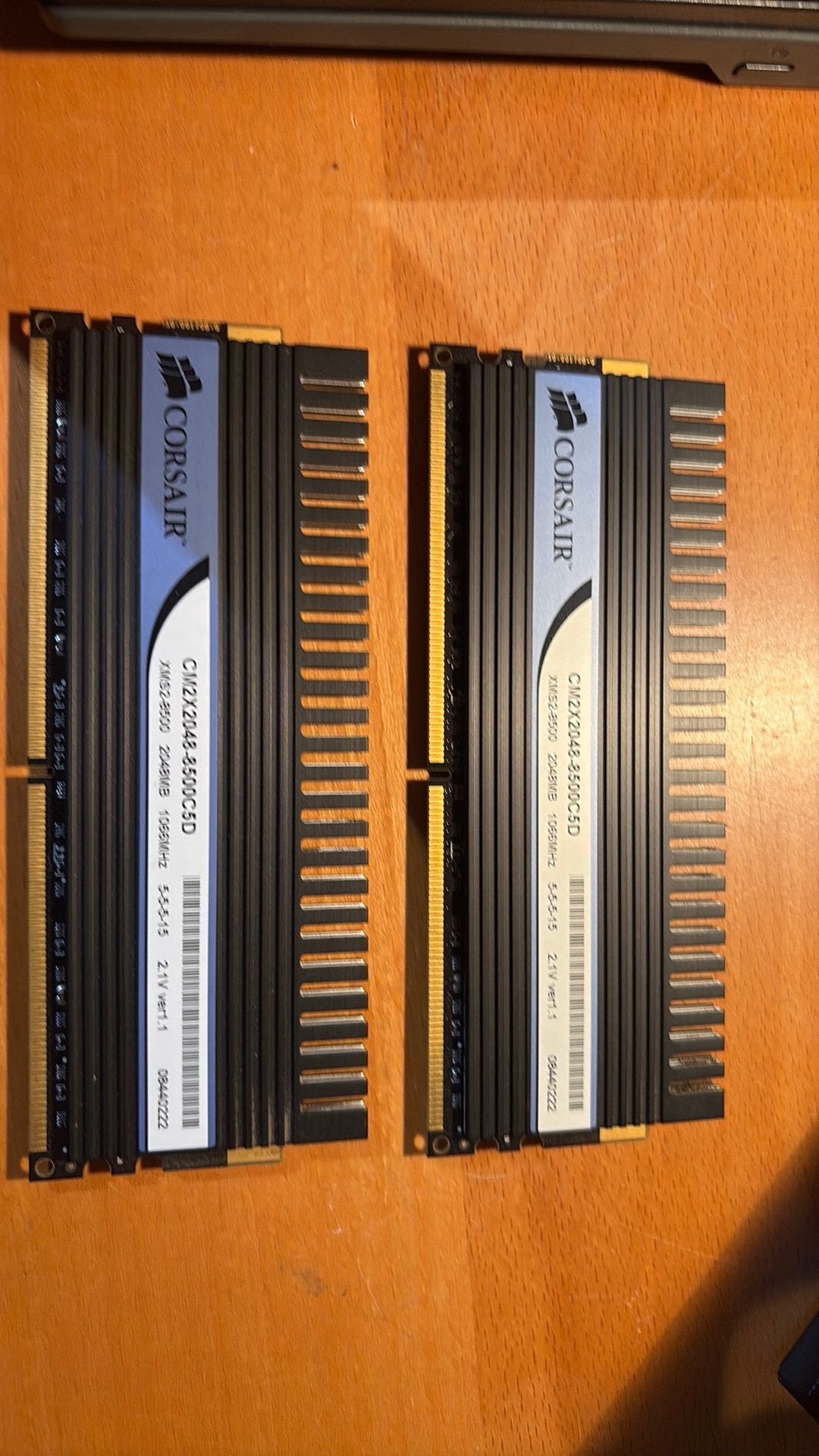 Corsair Dominator 4GB (2x2GB) DDR2 1066MHz – Untested, Computers en Software, Ophalen of Verzenden, Zo goed als nieuw, DDR2, Desktop