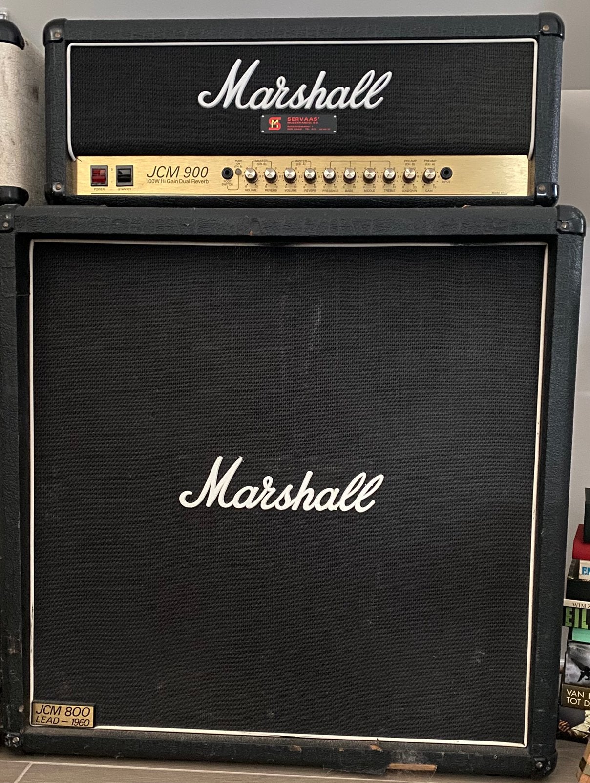 Tête à 2 canaux Marshall JCM900 4100 100 W + JCM800Lead-1960, Musique & Instruments, Enlèvement, Comme neuf