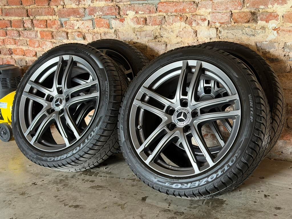 Jantes 18 pouces pour Mercedes avec valves 5x112, Pneus et Jantes, Pneus hiver, 18 pouces, Enlèvement