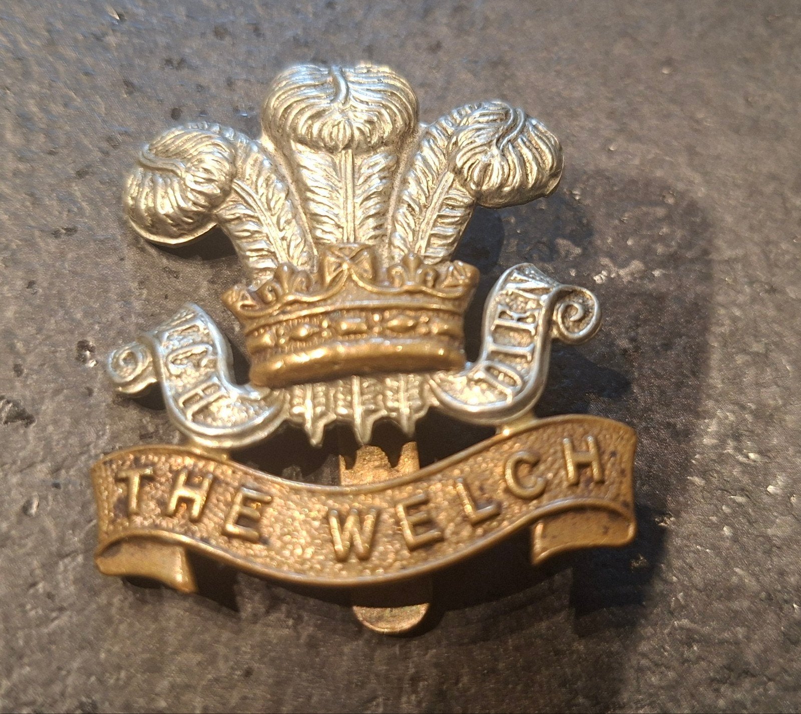 Badge de casquette anglaise de la Seconde Guerre mondiale, Enlèvement ou Envoi