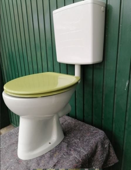 vintage toilet wc 1974  vloermodel, Verzamelen, Retro, Ophalen, Huis en Inrichting