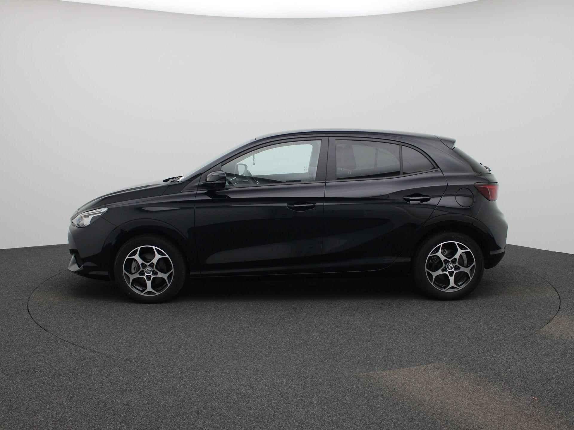 MG MG3 Hybrid+ Luxury, Auto's, Stof, 4 cilinders, Zwart, Bedrijf
