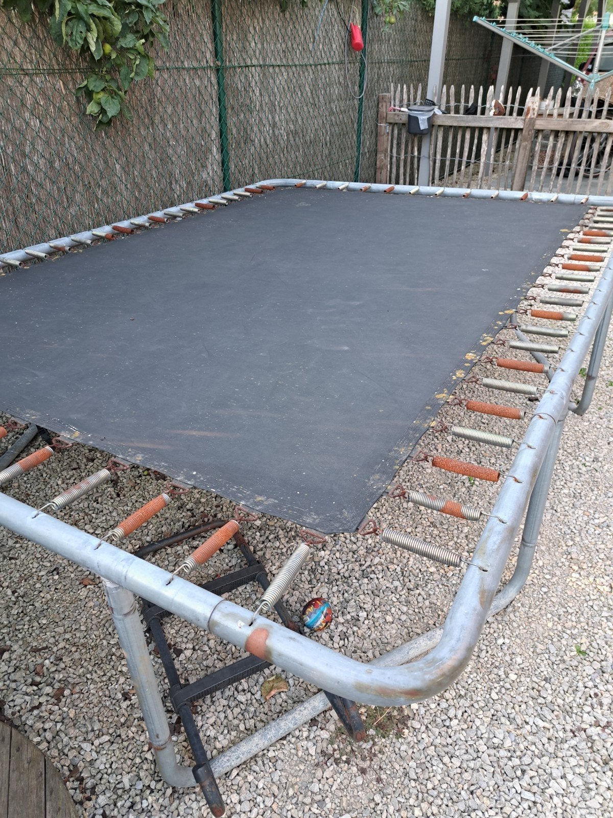 Rechthoekige trampoline +/- 3 x 2 m, Ophalen, Gebruikt