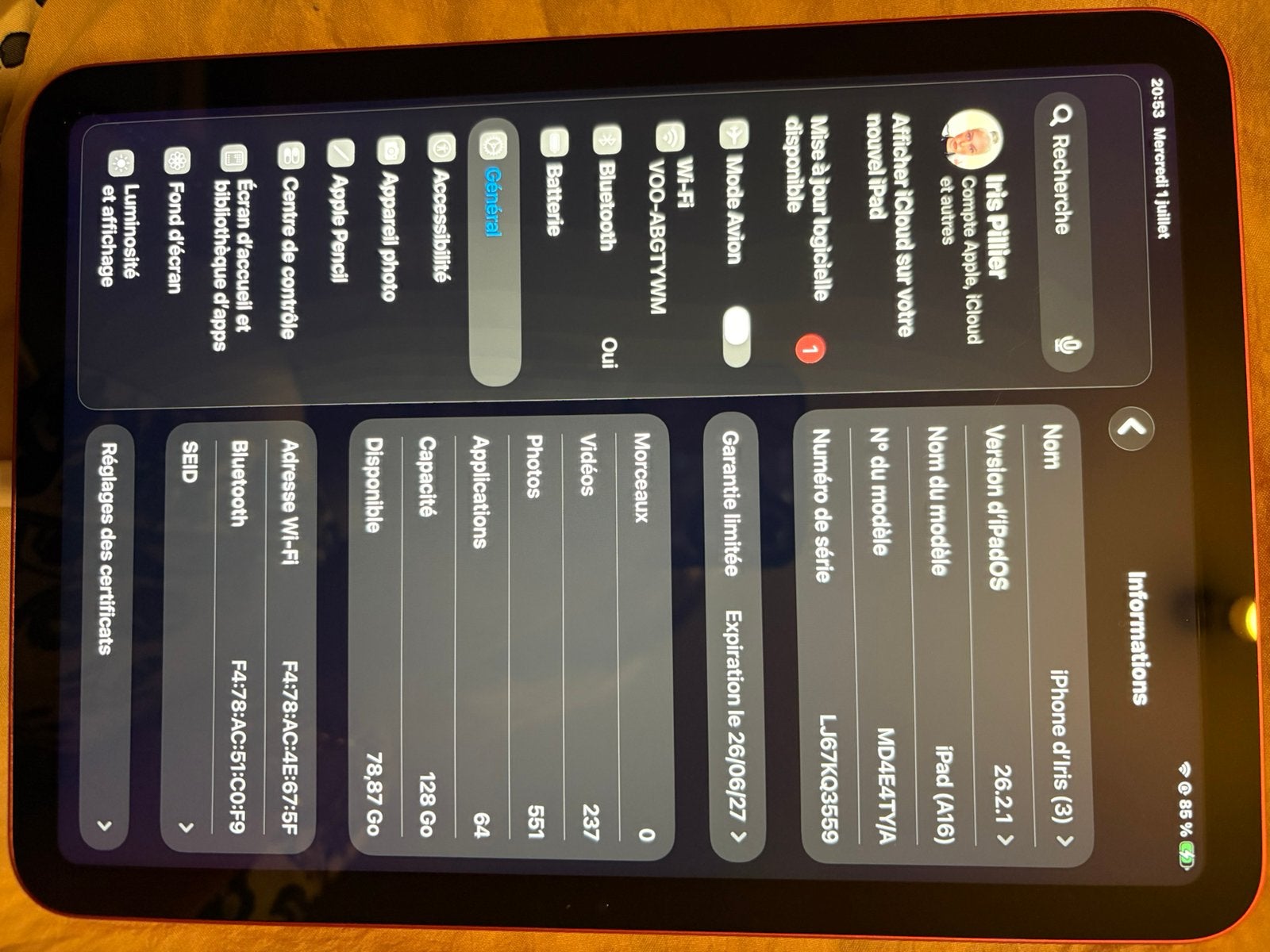 iPad (A16) 128 GB wifi, Computers en Software, Harde schijven, Ophalen, Zo goed als nieuw