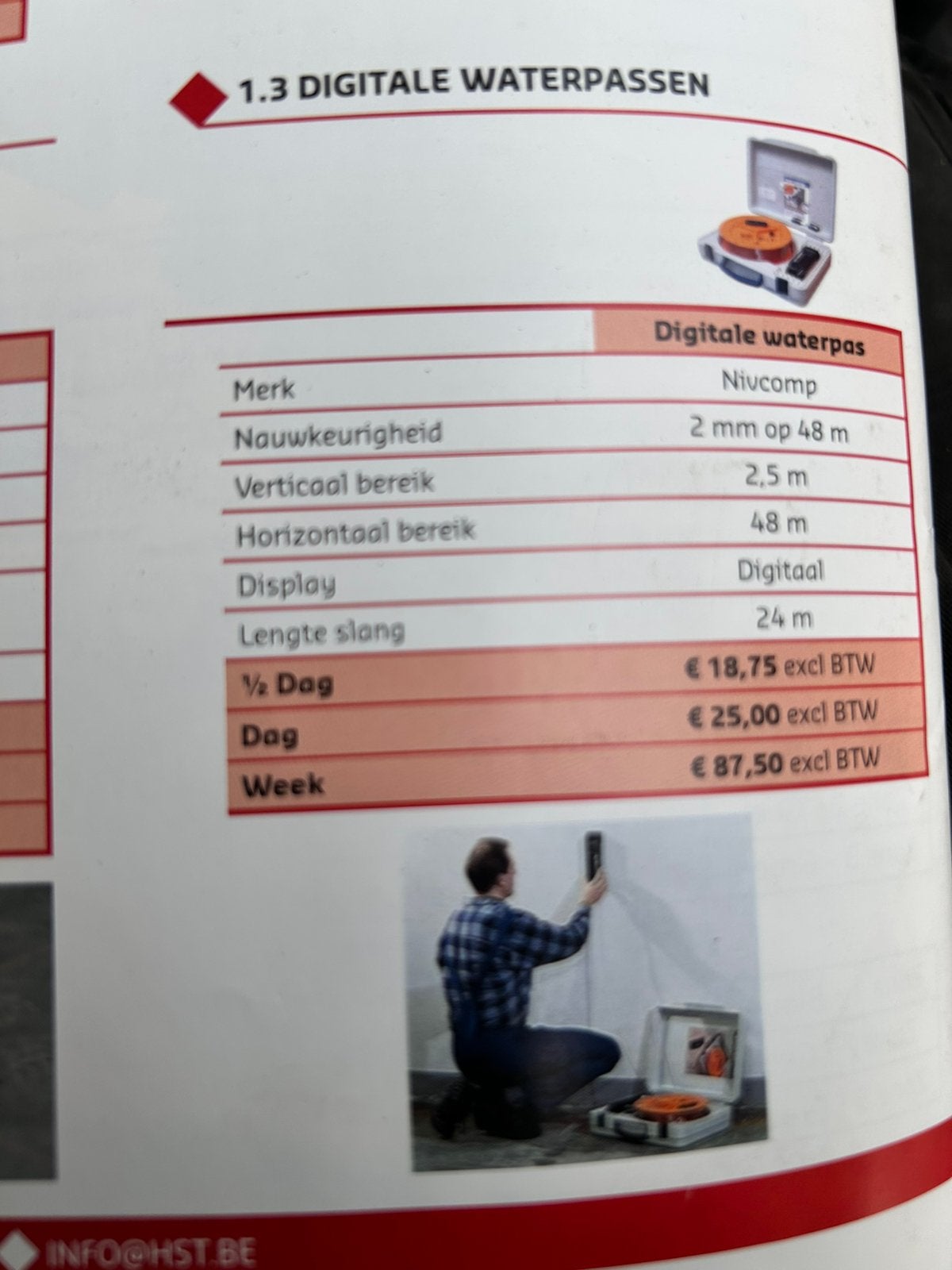Digitale slangwaterpas, Bricolage & Construction, Instruments de mesure, Enlèvement, Comme neuf