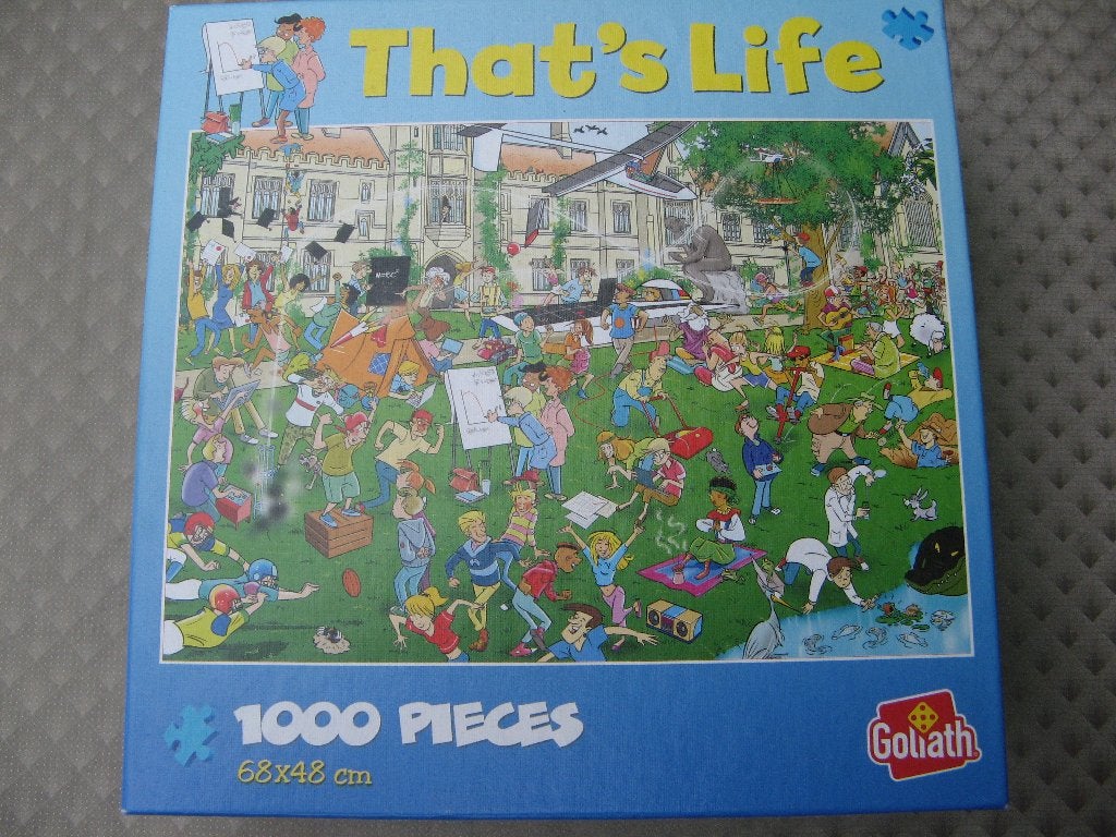 Puzzel Thats' life van 1000 stuks, Ophalen of Verzenden, 500 t/m 1500 stukjes, Gebruikt, Legpuzzel