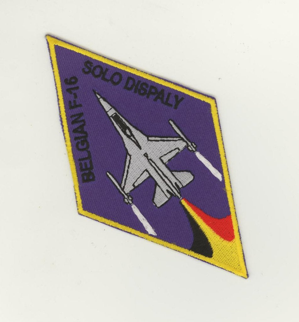 BAF Luchtmacht patch 2 wing F-16 solo display, Verzenden, Luchtmacht, Embleem of Badge