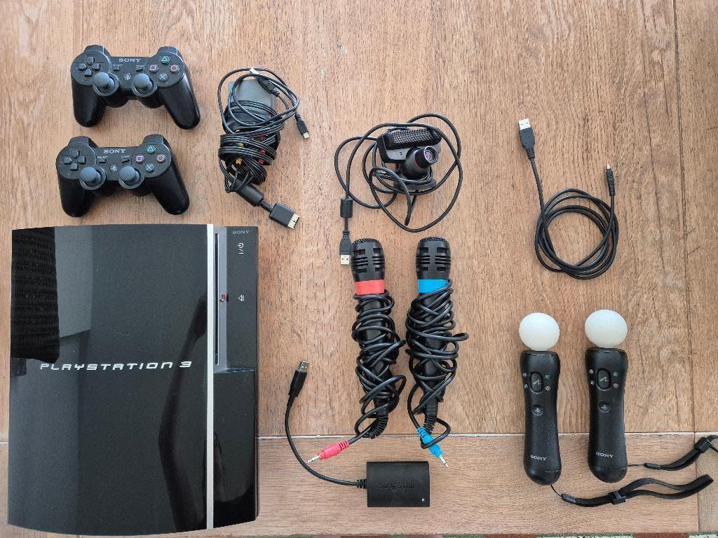 PS3 - Playstation 3 pakket/ Basic + Move + Sing Star, Games en Spelcomputers, Games | Sony PlayStation 3, 2 spelers, Ophalen, Gebruikt