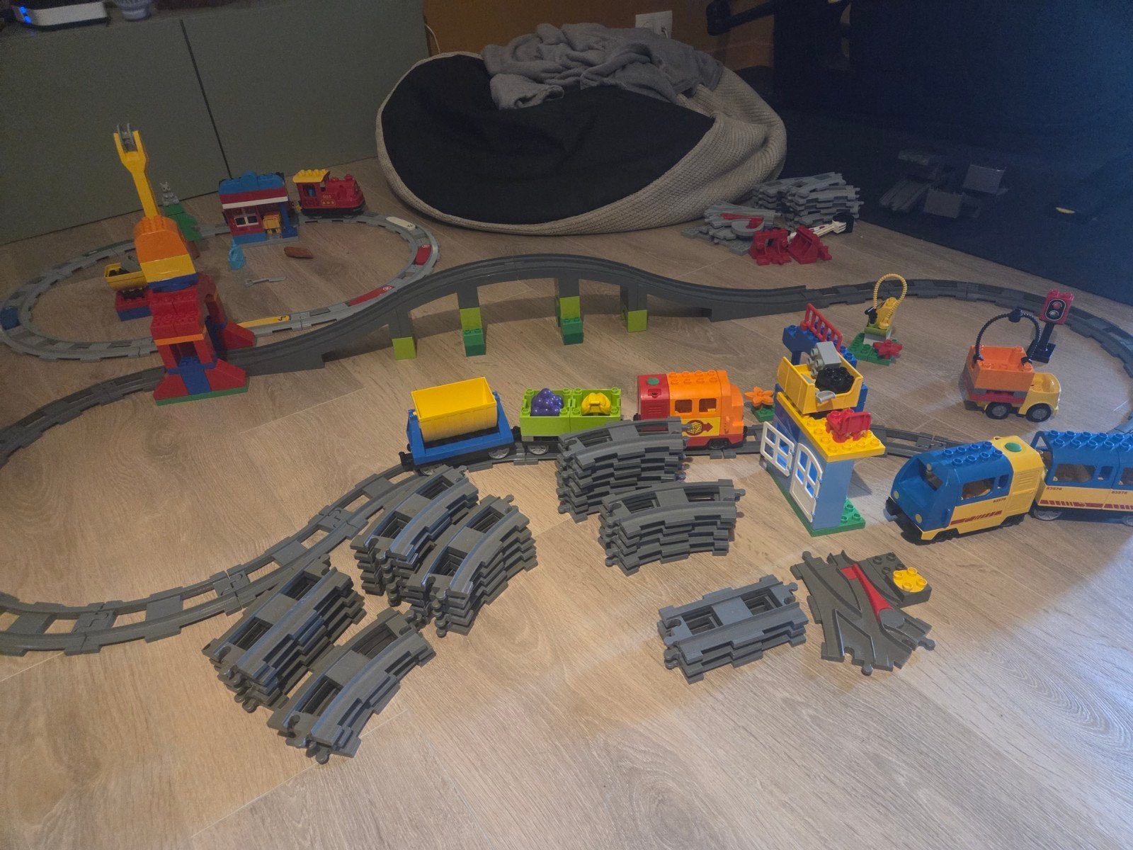 duplo treinsporen en uitbreidingsets, Ophalen