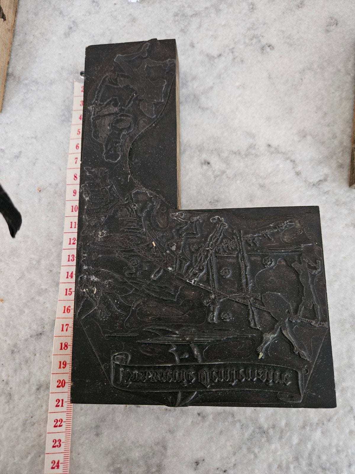 plaque en relief en métal : bloc en relief, Enlèvement ou Envoi
