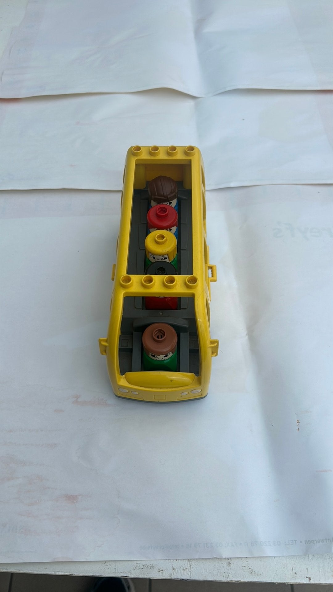 Duplo bus, Ophalen, Gebruikt