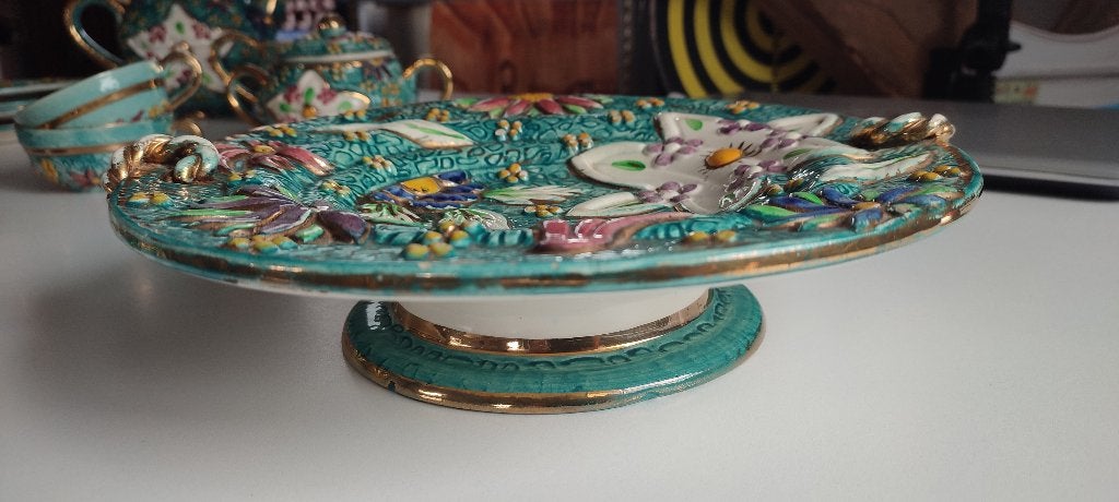 Plat sur pied H. BEQUET, Antiquités & Art, Enlèvement ou Envoi