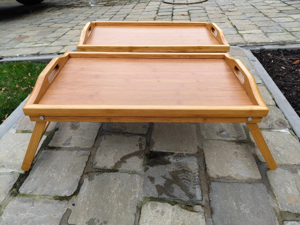 bedtafels x2, Ophalen, Hout