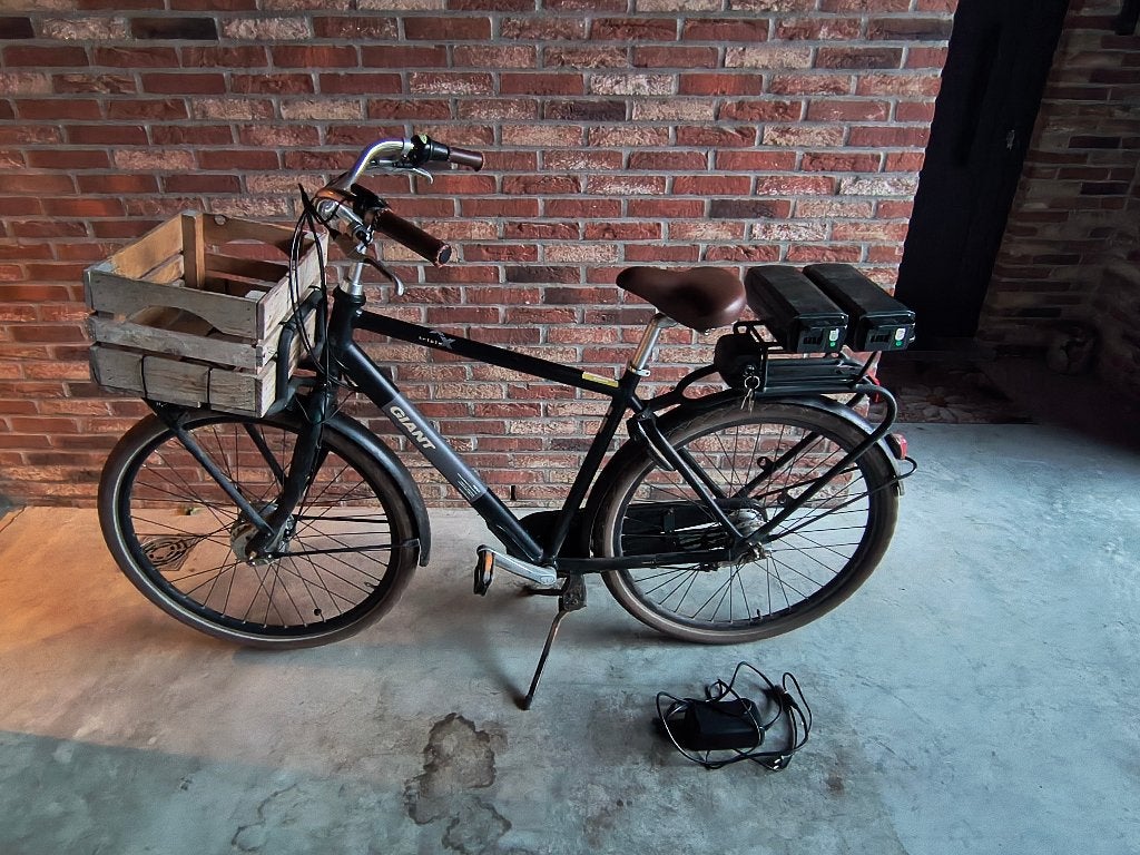 Giant TripleX elektrische fiets - 2 accu's - motor hapert, Fietsen en Brommers, Ophalen, Gebruikt, Velgrem, Versnellingen