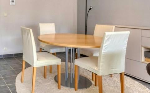 Ronde tafel THONET 120cm, 100 à 150 cm, Quatre personnes, Rond, 100 à 150 cm