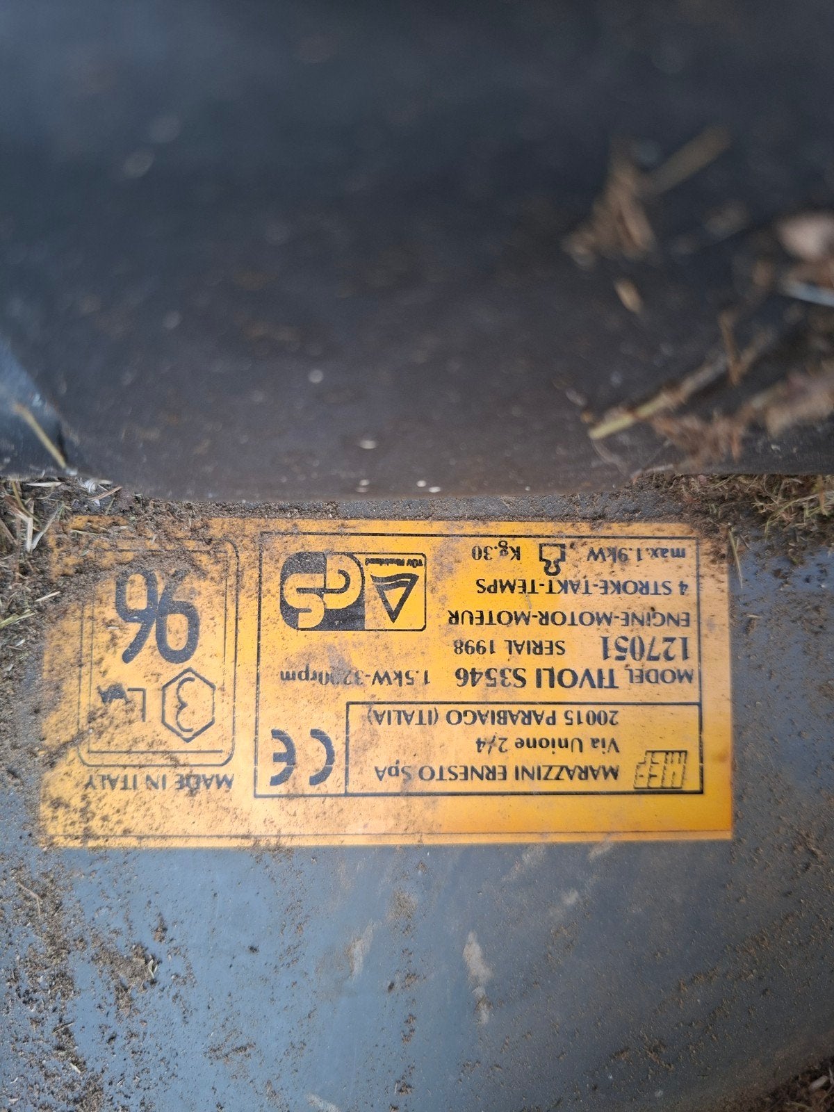Honda GCV160 viertakt benzinemotor.grasmachine, Enlèvement