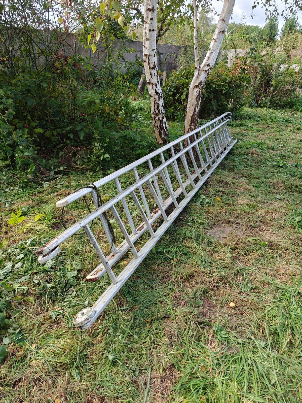 8 meter Ladder - 2 delen van 4,25 meter, Doe-het-zelf en Bouw, Ophalen, Gebruikt, Ladder, Opvouwbaar of Inschuifbaar