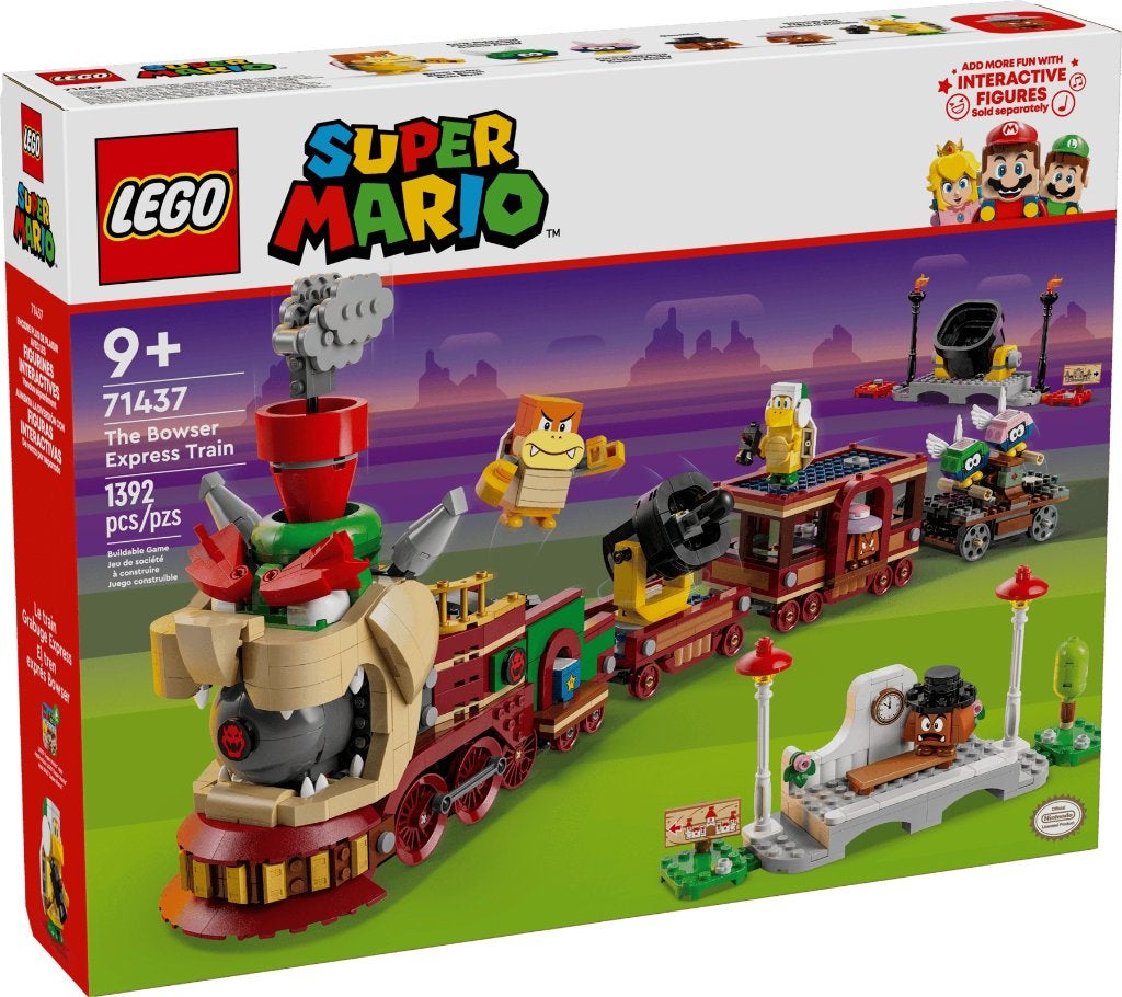 LEGO 71437 Le train Bowser Express - Super Mario, Enfants & Bébés, Jouets | Duplo & Lego, Neuf, Lego, Ensemble complet, Non ouvert/scellé