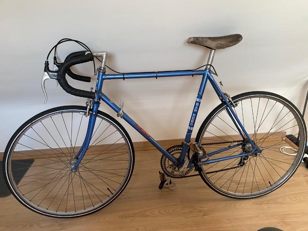 Vintage koersfiets San Remo, Fietsen en Brommers, Gebruikt, Staal, Velgrem, 53 tot 57 cm