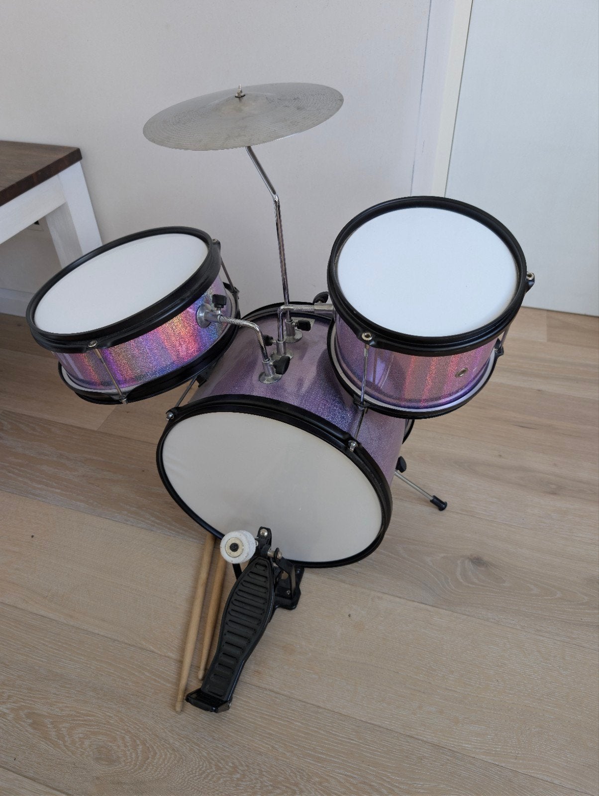 kinder drumstel, Muziek en Instrumenten, Drumstellen en Slagwerk, Ophalen