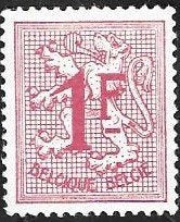 1 Postzegel België 1970 Cijfer op heraldieke leeuw, Neuf, Enlèvement ou Envoi, Non oblitéré, Timbre-poste