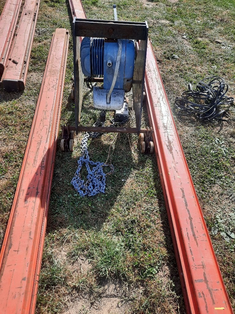Pont roulant 1T, Doe-het-zelf en Bouw, Ophalen, Gebruikt, Elektrisch