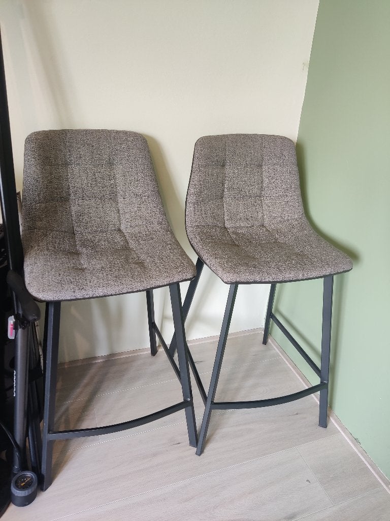 2 chaises de bar, tabourets de bar, Maison & Meubles, Tabourets de bar, Avec repose-pieds, 2 tabourets, Enlèvement, Utilisé