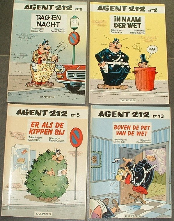 strips agent 212 dupuis uitgave nrs tussen 1 en 27, Meerdere stripboeken, Ophalen of Verzenden, Kox -Cauvin
