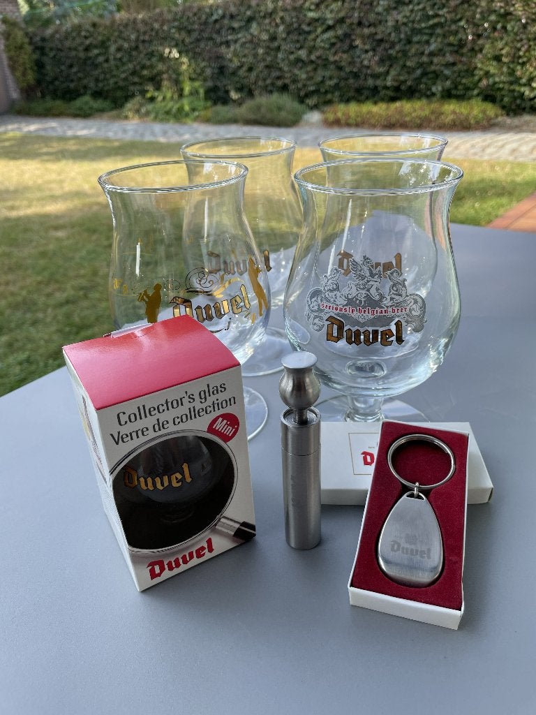 Duvel openers en glazen, Ophalen, Duvel
