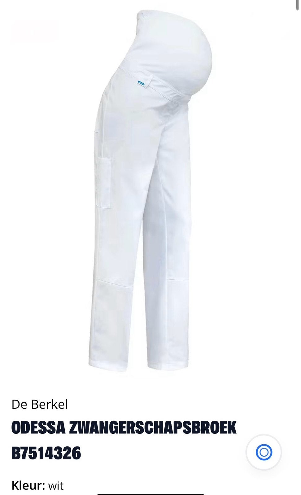 3 witte zwangerschapsbroeken (zorg), Kleding | Dames, Zwangerschapskleding, Ophalen, Zo goed als nieuw, Maat 38/40 (M)