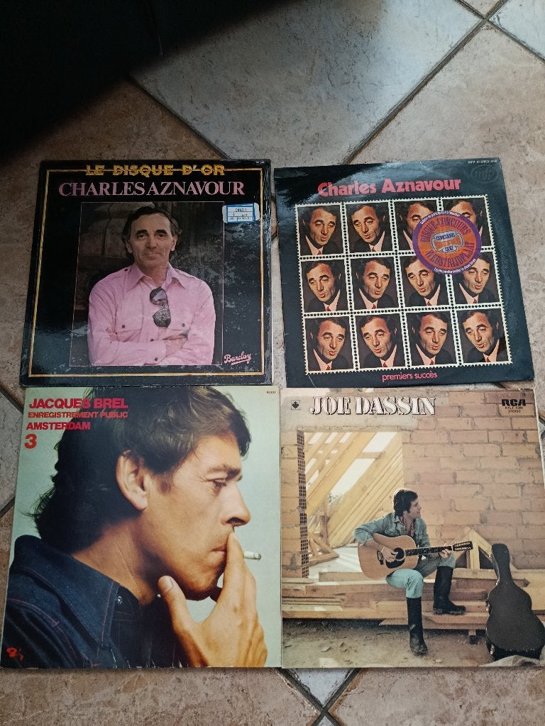 Lot de 4 lp divers, CD & DVD, Enlèvement ou Envoi, Utilisé, 12 pouces