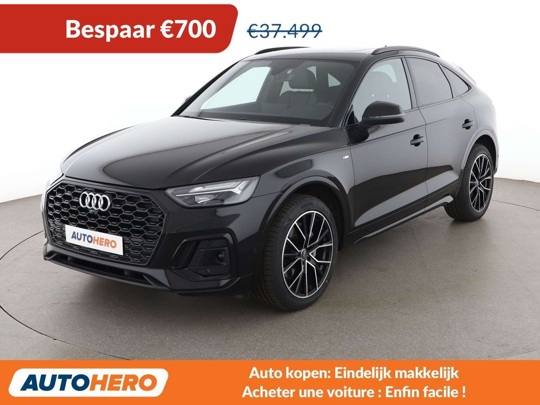 Audi Q5 35 TDI Mild-Hybrid S line (bj 2023, automaat), Auto's, Gebruikt, Q5, Zwart, 120 kW